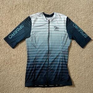 Sparero Blue and White Cycling Jersey